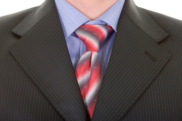 Close up businessman tie