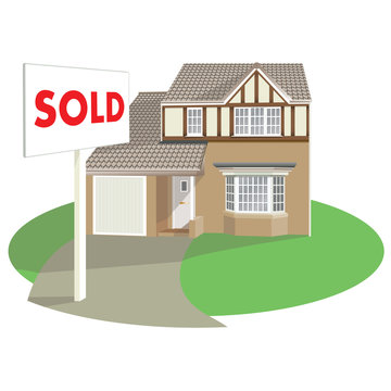 detached house with sold board