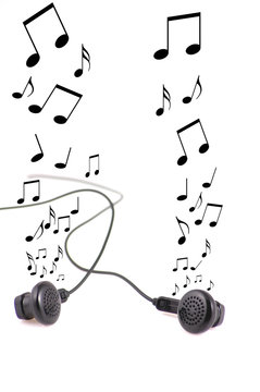Earphones and music