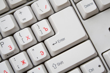 keyboard with russian keys background