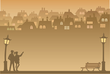 Naklejka premium Suburb