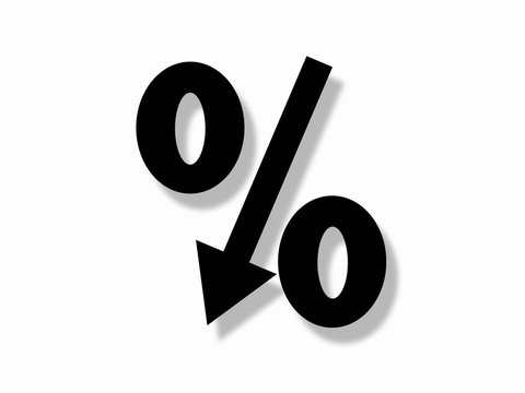%, Negativ, mit Schatten