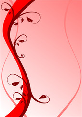 Red Floral background Illustration