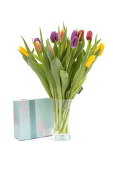 Mother's Day Gift of Flowers and a Box of Chocolates