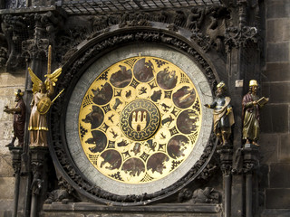 Fototapeta na wymiar Handel detaliczny i wybierz Zegar astronomiczny w Pradze
