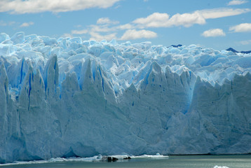 The Perito Moreno Glacier in Patagonia, Argentina..