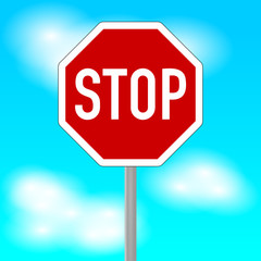 verkehrszeichen stop-schild