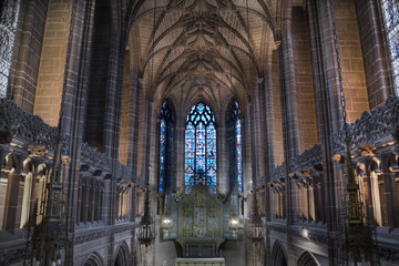 Lady Chapel inside Liverpool Cathedral,  England