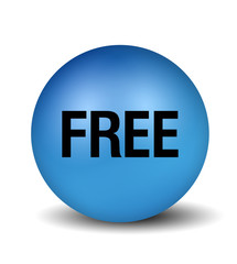 Free Button - blue