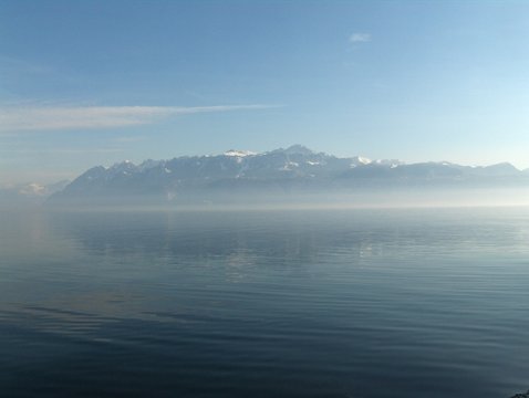 La dent d'oche, lac l&eacute;man
