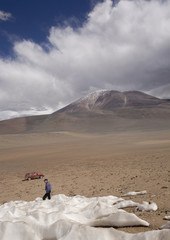 Névées dans le désert d'Atacama