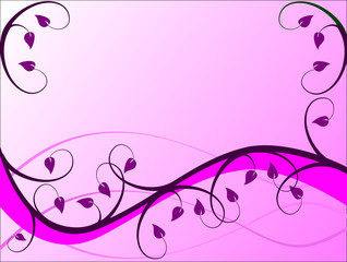 Lilac Floral Background Illustration