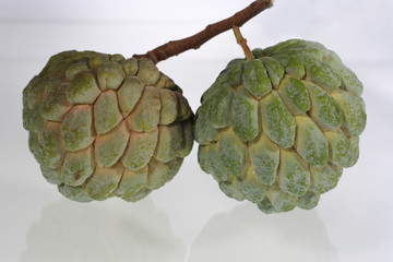 asia fruit  name  Atemoya   with  sweet  tasty  pulp