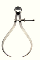 Calipers isolated over white background