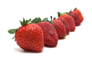 straberry on white background