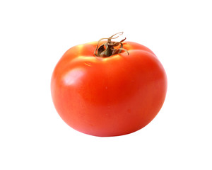 Tomato isolated with clipping path