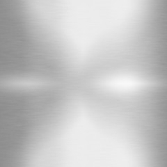 Brushed metal plate with reflected light