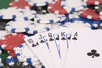 Poker - Royal Flush - Kreuz