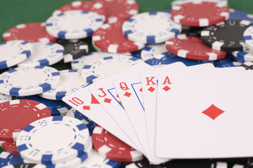 Poker - Royal Flush - Karo