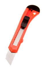 Box cutter isolated over white