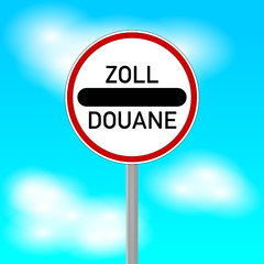 verkehrszeichen zoll-douane