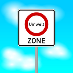 verkehrszeichen umwelt-zone