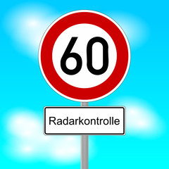 verkehrszeichen tempo 60