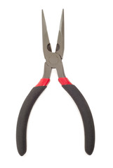 Pliers isolated with clipping path over white background