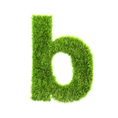 grass lower-case letter