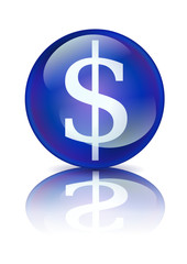 Boule de cristal dollar