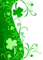 Green Shamrock Border