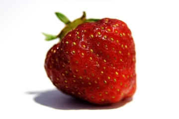 Sweet strawberry on the white table