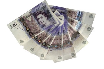 twenty pound notes