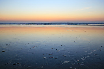 Sunset over the beach