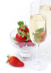 fragole con champagne