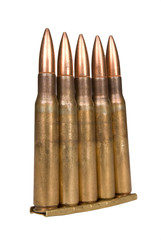 bullets isolated over a white background