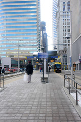 Transit Station in Downtown Minneapolis