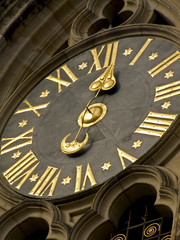Détail de l'horloge de la cathédrale Saint-Guy, Prague