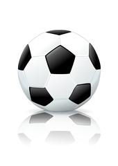 Ballon de football (reflet)