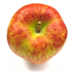 Apple red and yellow isolated on white