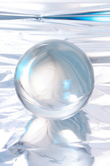 Abstract light around a crystal ball