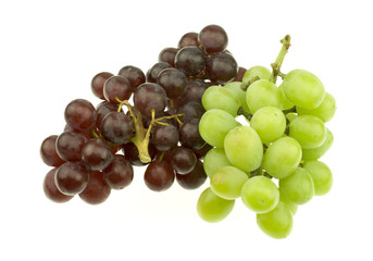 Bunch of Red and White Seedless Grapes