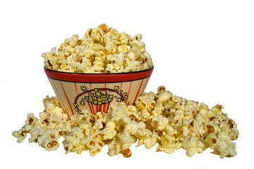 Popcorn on White