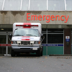 ambuance at emergency room entrance © Stephen Finn