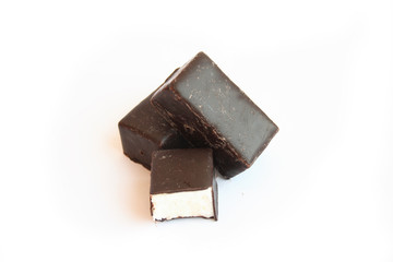 chocolate sweetmeats. isolated