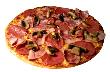 Pizza salami schinken