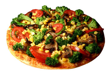 Pizza broccoli tomaten