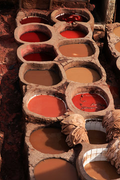 Tannery in Fez, Morocco