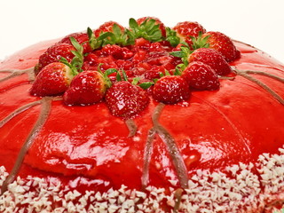 erdbeer mousse torte