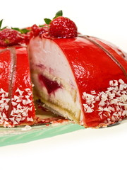 erdbeer mousse torte